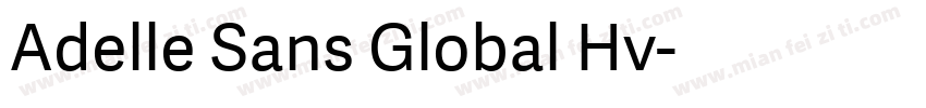 Adelle Sans Global Hv字体转换